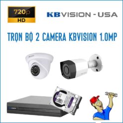 Trọn bộ 2 camera KBVision 1.0MP