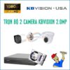 Trọn bộ 2 camera KBVision 2.0MP