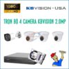 Trọn bộ 4 camera KBVision 2.0MP