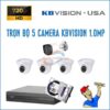Trọn bộ 5 camera KBVision 1.0MP